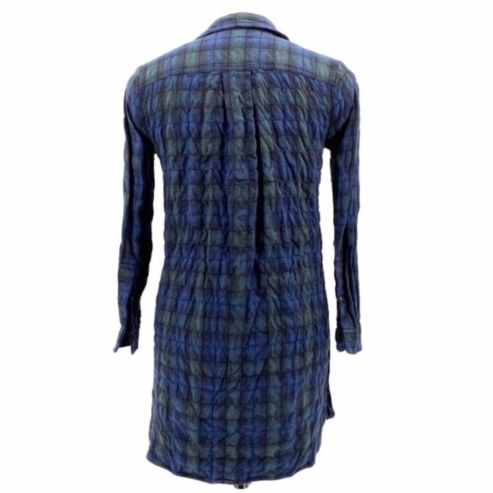 Madewell Multicolor Side Button Flannel Shirtdress - image 4